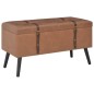 Hocker mit Stauraum 3 Stk. Braun Kunstleder Hocker mit Stauraum 3 Stk. Braun Kunstleder