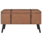 Hocker mit Stauraum 3 Stk. Braun Kunstleder Hocker mit Stauraum 3 Stk. Braun Kunstleder