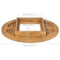 vidaXL Bierkastentisch Teak 70 cm vidaXL Bierkastentisch Teak 70 cm