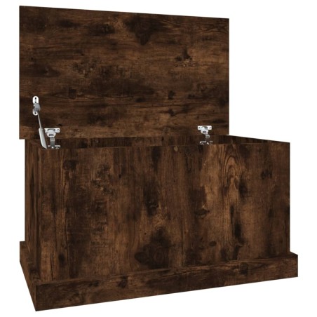 vidaXL Truhe Räuchereiche 70x40x38 cm Holzwerkstoff