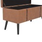 Hocker mit Stauraum 3 Stk. Braun Kunstleder Hocker mit Stauraum 3 Stk. Braun Kunstleder