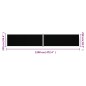 vidaXL Seitenmarkise Ausziehbar Schwarz 220x1200 cm vidaXL Seitenmarkise Ausziehbar Schwarz 220x1200 cm