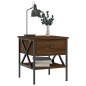 vidaXL Nachttisch Braun Eichen-Optik 40x42x45 cm Holzwerkstoff vidaXL Nachttisch Braun Eichen-Optik 40x42x45 cm Holzwerkstoff