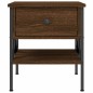 vidaXL Nachttisch Braun Eichen-Optik 40x42x45 cm Holzwerkstoff vidaXL Nachttisch Braun Eichen-Optik 40x42x45 cm Holzwerkstoff