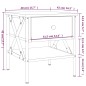 vidaXL Nachttisch Braun Eichen-Optik 40x42x45 cm Holzwerkstoff vidaXL Nachttisch Braun Eichen-Optik 40x42x45 cm Holzwerkstoff