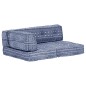 Pouf Indigo Stoff Pouf Indigo Stoff