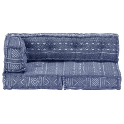 Pouf Indigo Stoff