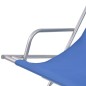 vidaXL Liegestühle 2 Stk. Stahl Blau vidaXL Liegestühle 2 Stk. Stahl Blau