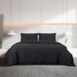 vidaXL Bettwäsche-Set Schwarz 220x240 cm Baumwolle vidaXL Bettwäsche-Set Schwarz 220x240 cm Baumwolle