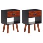 vidaXL Nachttische 2 Stk. Akazienholz Massiv 40x30x57 cm vidaXL Nachttische 2 Stk. Akazienholz Massiv 40x30x57 cm