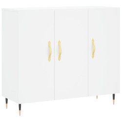 vidaXL Sideboard Weiß 90x34x80 cm Holzwerkstoff