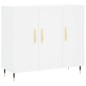 vidaXL Sideboard Weiß 90x34x80 cm Holzwerkstoff vidaXL Sideboard Weiß 90x34x80 cm Holzwerkstoff