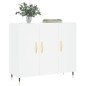 vidaXL Sideboard Weiß 90x34x80 cm Holzwerkstoff vidaXL Sideboard Weiß 90x34x80 cm Holzwerkstoff