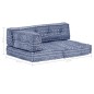 Pouf Indigo Stoff Pouf Indigo Stoff