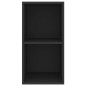 vidaXL TV-Wandschrank Schwarz 37x37x72 cm Holzwerkstoff vidaXL TV-Wandschrank Schwarz 37x37x72 cm Holzwerkstoff
