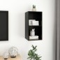 vidaXL TV-Wandschrank Schwarz 37x37x72 cm Holzwerkstoff vidaXL TV-Wandschrank Schwarz 37x37x72 cm Holzwerkstoff