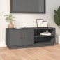 vidaXL TV-Schrank Grau 105x34x40 cm Massivholz Kiefer vidaXL TV-Schrank Grau 105x34x40 cm Massivholz Kiefer