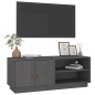 vidaXL TV-Schrank Grau 105x34x40 cm Massivholz Kiefer vidaXL TV-Schrank Grau 105x34x40 cm Massivholz Kiefer