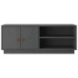 vidaXL TV-Schrank Grau 105x34x40 cm Massivholz Kiefer vidaXL TV-Schrank Grau 105x34x40 cm Massivholz Kiefer