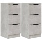vidaXL Sideboards 2 Stk. Betongrau 30x30x70 cm Holzwerkstoff vidaXL Sideboards 2 Stk. Betongrau 30x30x70 cm Holzwerkstoff