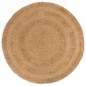 vidaXL Teppich Jute Handgeflochten 180 cm Rund vidaXL Teppich Jute Handgeflochten 180 cm Rund