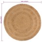 vidaXL Teppich Jute Handgeflochten 180 cm Rund vidaXL Teppich Jute Handgeflochten 180 cm Rund