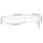 vidaXL Monitorständer Grau 60x27x14 cm Massivholz Kiefer vidaXL Monitorständer Grau 60x27x14 cm Massivholz Kiefer