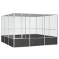 vidaXL Vogelkäfig Anthrazit 302,5x324,5x211,5 cm Verzinkter Stahl vidaXL Vogelkäfig Anthrazit 302,5x324,5x211,5 cm Verzinkter Stahl