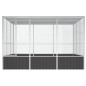 vidaXL Vogelkäfig Anthrazit 302,5x324,5x211,5 cm Verzinkter Stahl vidaXL Vogelkäfig Anthrazit 302,5x324,5x211,5 cm Verzinkter Stahl