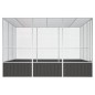 vidaXL Vogelkäfig Anthrazit 302,5x324,5x211,5 cm Verzinkter Stahl vidaXL Vogelkäfig Anthrazit 302,5x324,5x211,5 cm Verzinkter Stahl