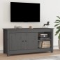 vidaXL TV-Schrank Grau 103x36,5x52 cm Massivholz Kiefer vidaXL TV-Schrank Grau 103x36,5x52 cm Massivholz Kiefer