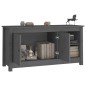 vidaXL TV-Schrank Grau 103x36,5x52 cm Massivholz Kiefer vidaXL TV-Schrank Grau 103x36,5x52 cm Massivholz Kiefer