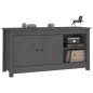 vidaXL TV-Schrank Grau 103x36,5x52 cm Massivholz Kiefer vidaXL TV-Schrank Grau 103x36,5x52 cm Massivholz Kiefer