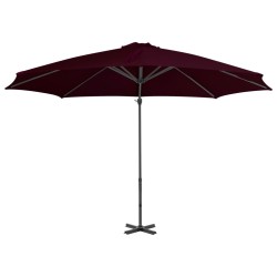 vidaXL Ampelschirm mit Aluminium-Mast Rot 300 cm 