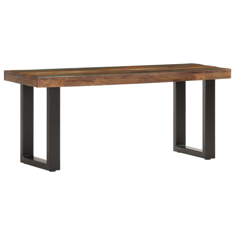 vidaXL Sitzbank 110 cm Altholz und Stahl vidaXL Sitzbank 110 cm Altholz und Stahl