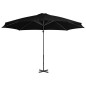 vidaXL Ampelschirm mit Aluminium-Mast Schwarz 300 cm vidaXL Ampelschirm mit Aluminium-Mast Schwarz 300 cm