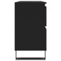 vidaXL Badschrank Schwarz 80x33x60 cm Holzwerkstoff vidaXL Badschrank Schwarz 80x33x60 cm Holzwerkstoff