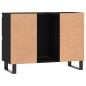 vidaXL Badschrank Schwarz 80x33x60 cm Holzwerkstoff vidaXL Badschrank Schwarz 80x33x60 cm Holzwerkstoff