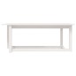 vidaXL Couchtisch Weiß 110x55x45 cm Massivholz Kiefer vidaXL Couchtisch Weiß 110x55x45 cm Massivholz Kiefer