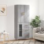 Highboard Grau Sonoma 69,5x34x180 cm Holzwerkstoff Highboard Grau Sonoma 69,5x34x180 cm Holzwerkstoff