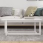 vidaXL Couchtisch Weiß 110x55x45 cm Massivholz Kiefer vidaXL Couchtisch Weiß 110x55x45 cm Massivholz Kiefer