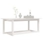 vidaXL Couchtisch Weiß 110x55x45 cm Massivholz Kiefer vidaXL Couchtisch Weiß 110x55x45 cm Massivholz Kiefer