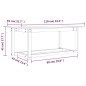 vidaXL Couchtisch Weiß 110x55x45 cm Massivholz Kiefer vidaXL Couchtisch Weiß 110x55x45 cm Massivholz Kiefer