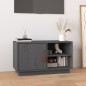 vidaXL TV-Schrank Grau 70x34x40 cm Massivholz Kiefer vidaXL TV-Schrank Grau 70x34x40 cm Massivholz Kiefer