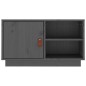 vidaXL TV-Schrank Grau 70x34x40 cm Massivholz Kiefer vidaXL TV-Schrank Grau 70x34x40 cm Massivholz Kiefer