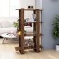 vidaXL Bücherregal/Raumteiler Braun Eichen-Optik 80x30x123,5 cm vidaXL Bücherregal/Raumteiler Braun Eichen-Optik 80x30x123,5 cm