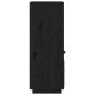 vidaXL Highboard Schwarz 34x40x108,5 cm Massivholz Kiefer vidaXL Highboard Schwarz 34x40x108,5 cm Massivholz Kiefer