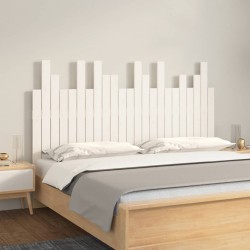 vidaXL Wand-Kopfteil Weiß 146,5x3x80 cm Massivholz Kiefer