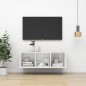 vidaXL TV-Wandschrank Weiß 37x37x107 cm Holzwerkstoff vidaXL TV-Wandschrank Weiß 37x37x107 cm Holzwerkstoff