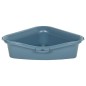 vidaXL Katzenklo Weiß und Blau 56x40x40 cm PP vidaXL Katzenklo Weiß und Blau 56x40x40 cm PP